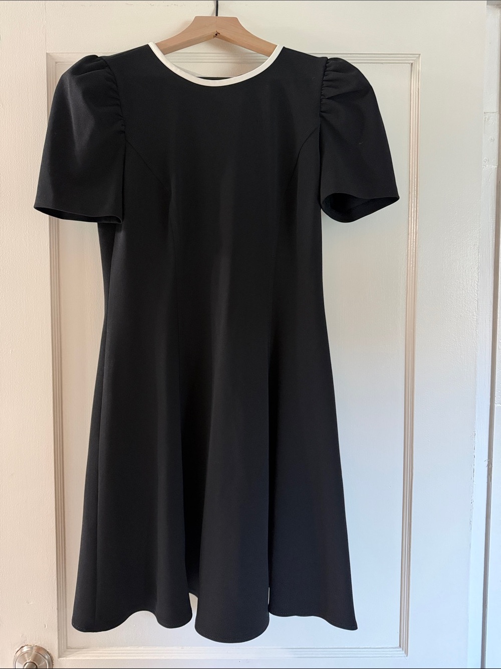 Karl Lagerfeld Little Black Dress with White white Neck Trim